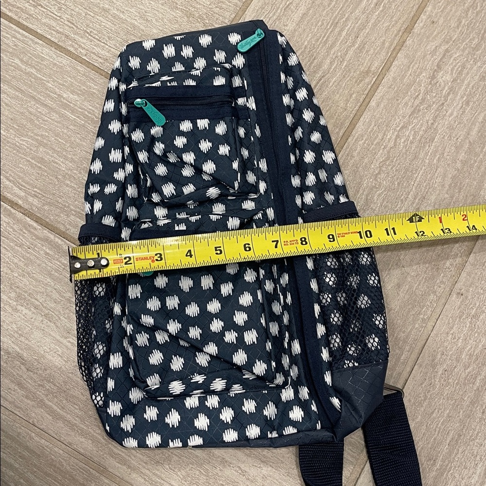 Thirty-One Navy and White Patterned Sling Bag - Picture 4 of 4